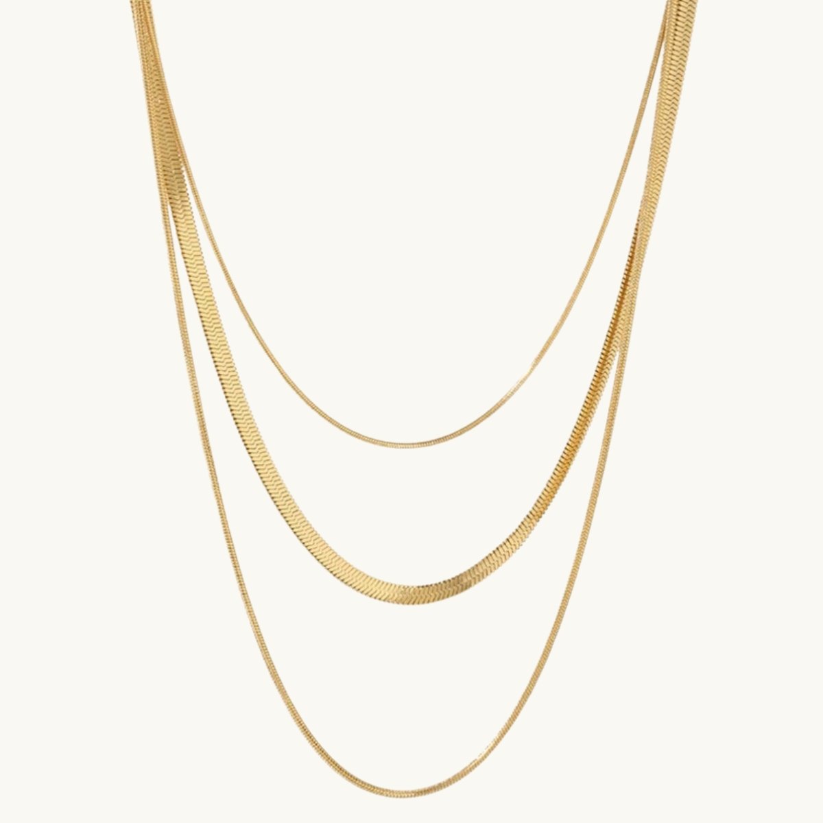 Collier Céleste Trio Plaqué Or 18K