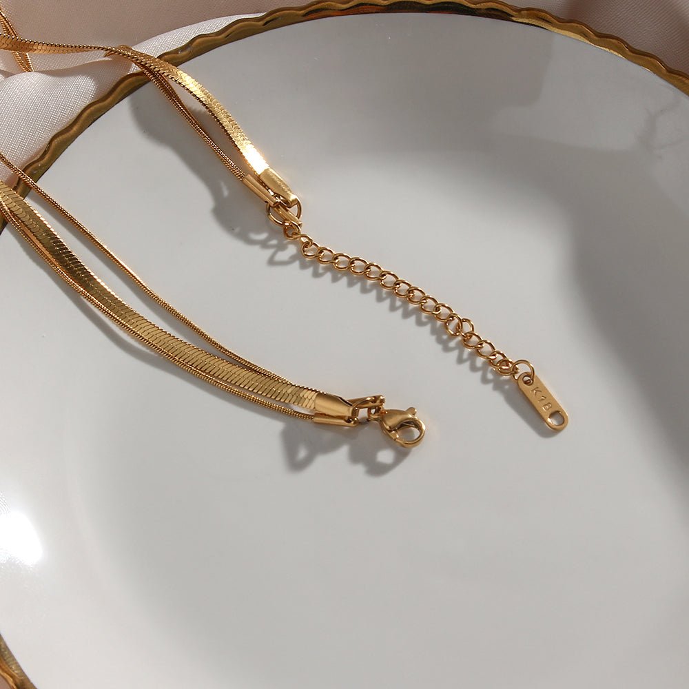 Collier Céleste Trio Plaqué Or 18K