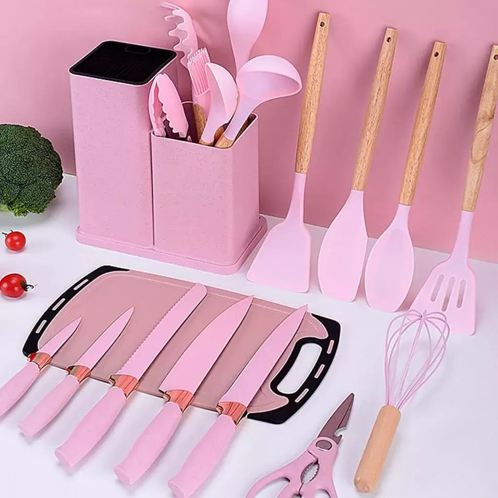 Kit 19 Ustensiles Cuisine – Silicone Premium