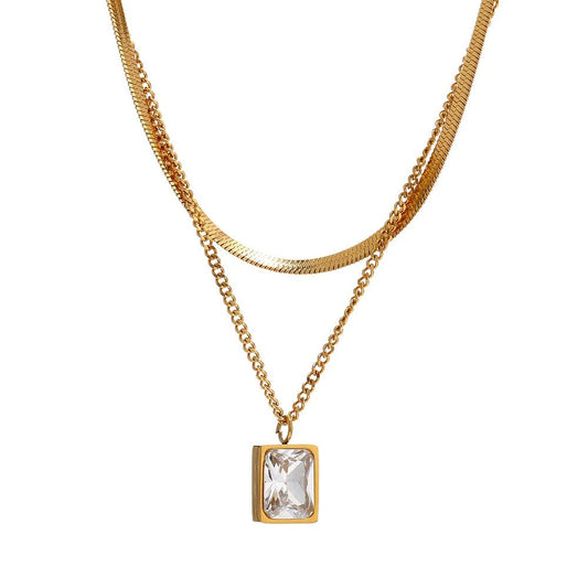 Collier Paris Mix Plaqué Or 18K