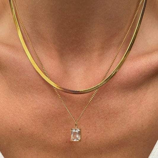 Collier Paris Mix Plaqué Or 18K